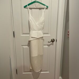 White Bridal Shower Statement Dress